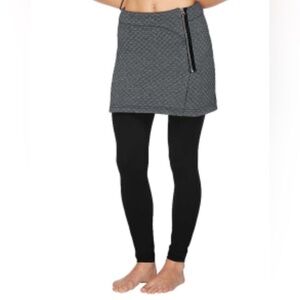 Stonewear Designs Omega Skirt Quilted fabric size Medium mini wrap Skirt Gray